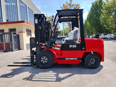 OF-D30 side profile, mast and pneumatic tires